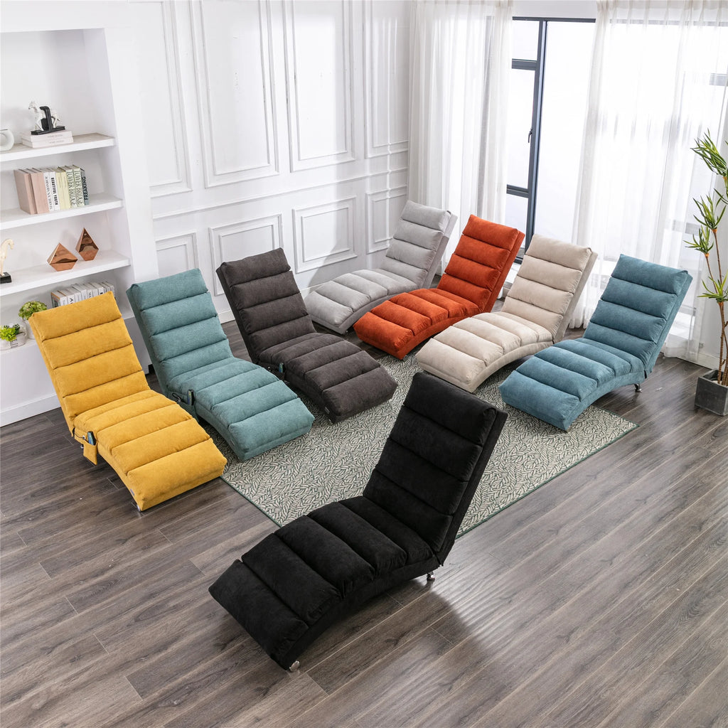 Black Linen Electric Massage Recliner Chair X686