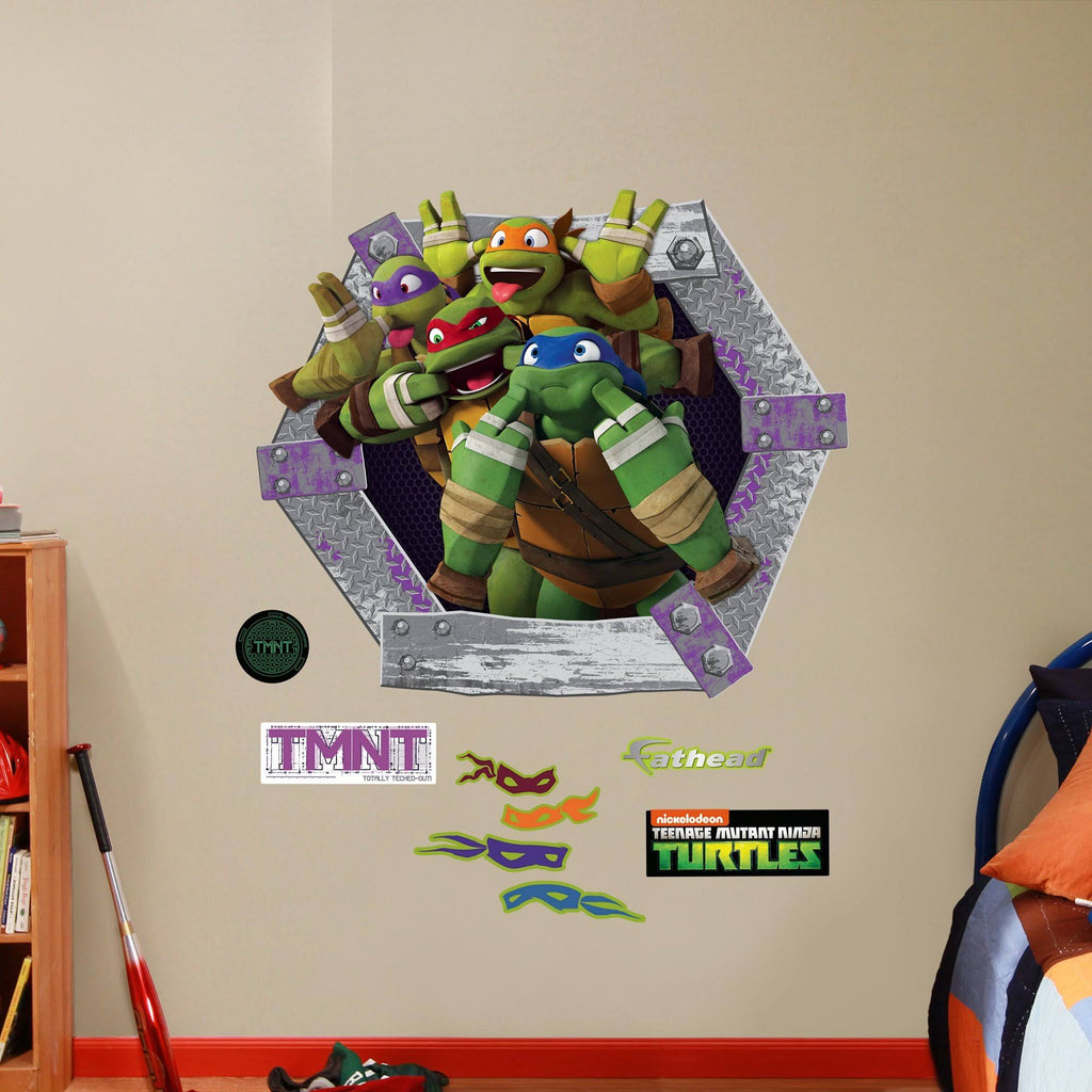 Teenage Mutant Ninja Turtles Goofy Faces Wall Decal Collection S72198