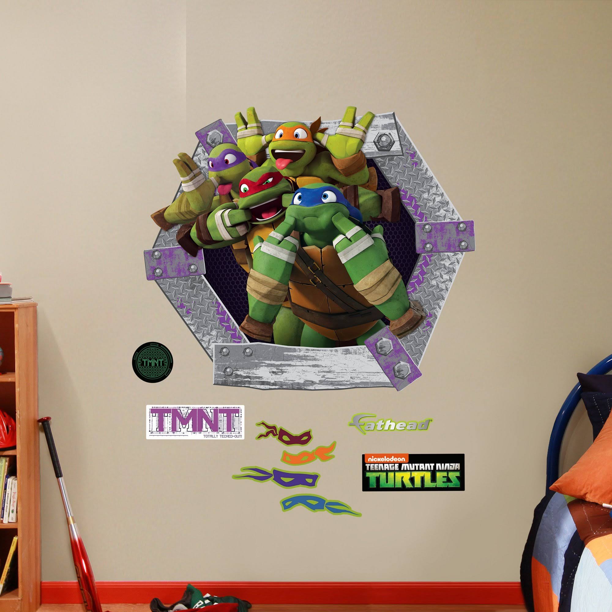 Teenage Mutant Ninja Turtles Goofy Faces Wall Decal Collection S72198