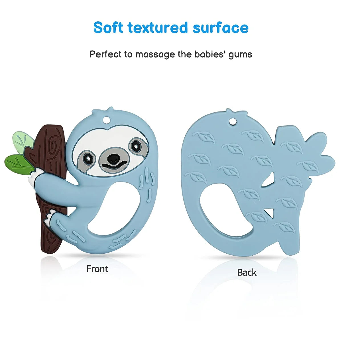 Silicone Baby Teething Toys with Pacifier Clip Holder Set F9954