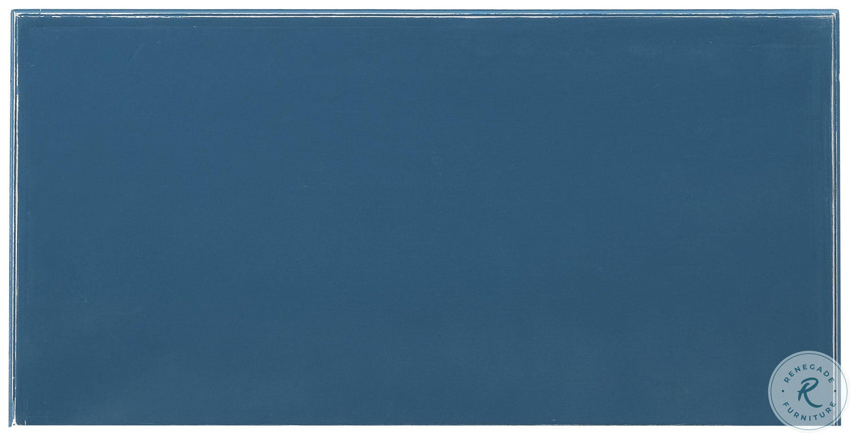 Blue White Two Door Cabinet X60075