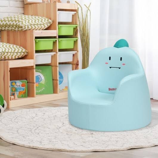 Blue Kids Cartoon Sofa Armchair Couch L597389