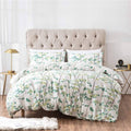 Pink Cotton 3PC Reversible Duvet Cover Set Queen B473