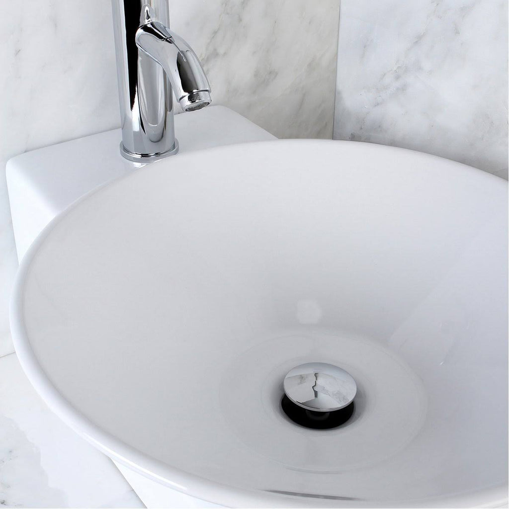 White China Vessel Bathroom Sink K672