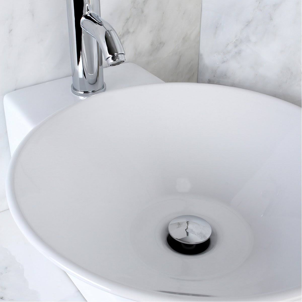 White China Vessel Bathroom Sink K672