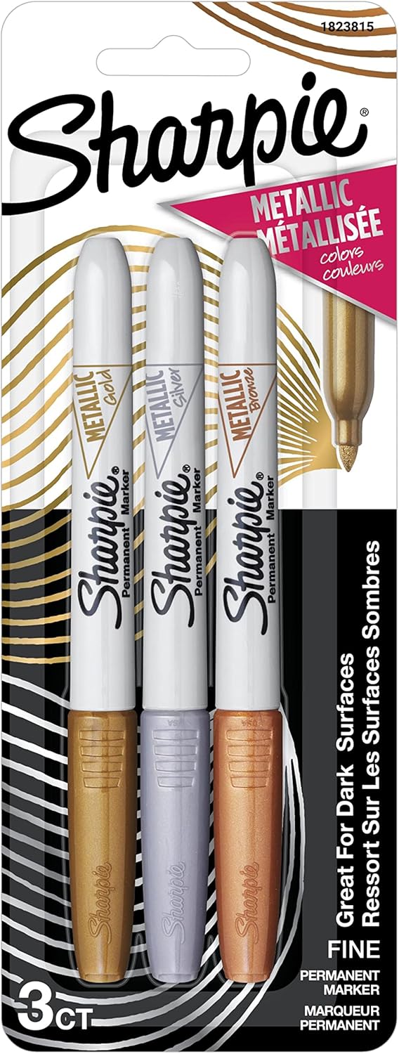 Metallic Permanent Markers, Fine Point, 36 Count Pack of 2 Z3281