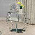 Chrome Glass Top End Table U240