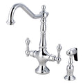Chrome Kitchen Faucet with Solid Brass Side Sprayer P29569