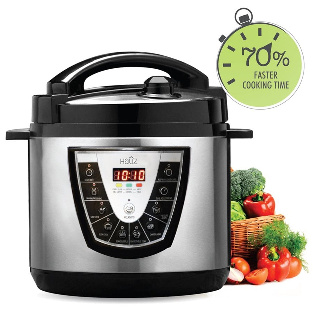 Stainless Steel Electronic Pressure Cooker, 5.7 Liter N56572