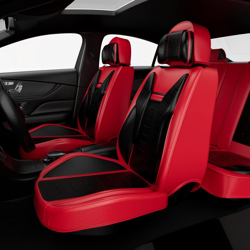 5PCS Water Proof Nappa Leather Car Seat Covers F5573