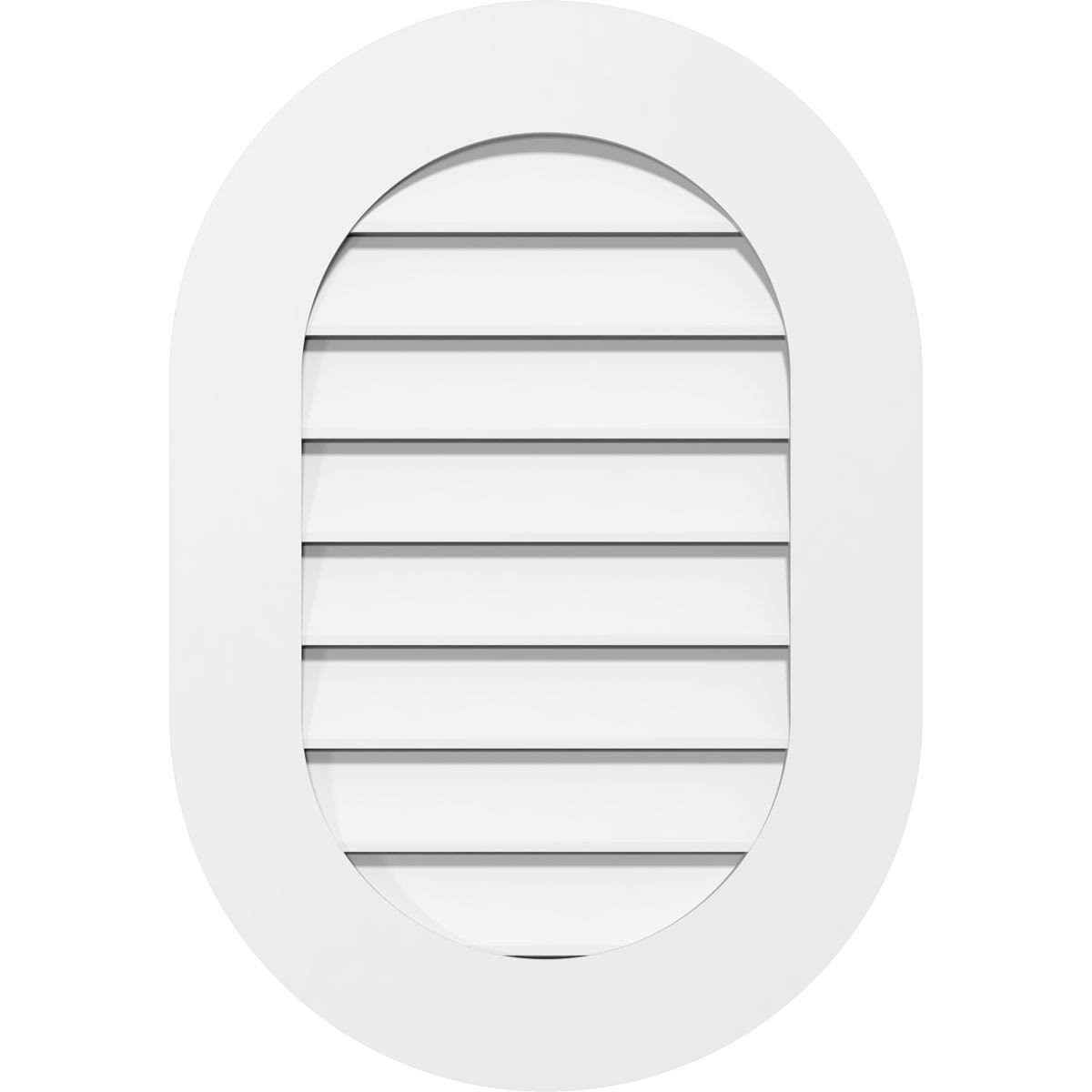 26x22W x 38x22H Vertical Round Ended Surface Mount PVC Gable Vent P869036