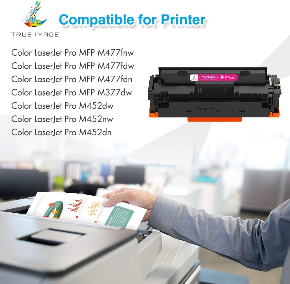 4 Pack Compatible Toner Cartridge for HP 410X CF410X CF411X CF412X CF413X H48405