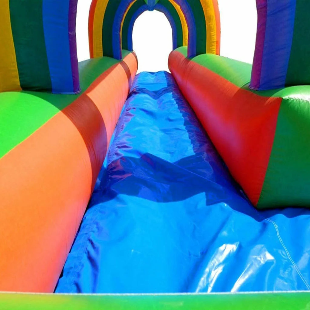 Rainbow Inflatable Slip and Slide with Blower E38288
