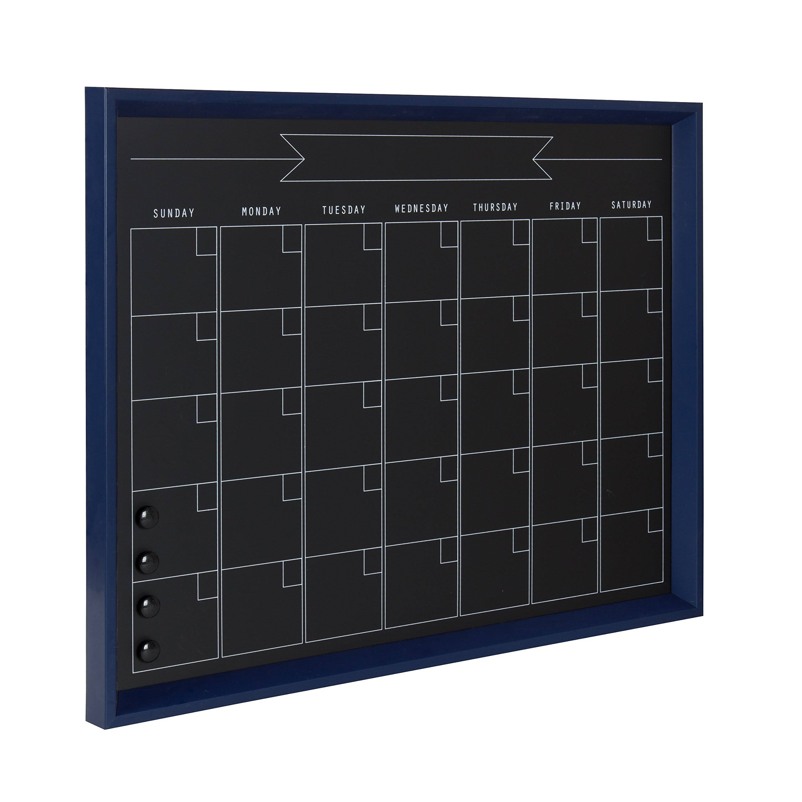 Blue Magnetic Wall Mounted Chalkboard X142