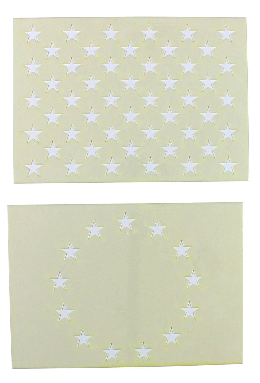 13 & 50 Star Field Stencils, 2 Piece Set, 14 Mil, 9.88"L F989695
