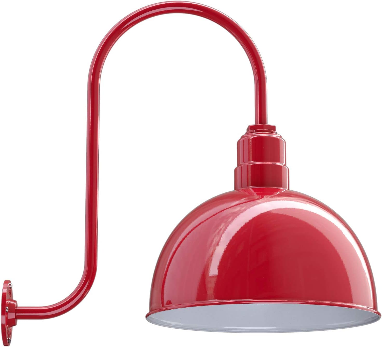 15 inch Bowl Dome Gooseneck Outdoor Wall Mounted Barn Light D686