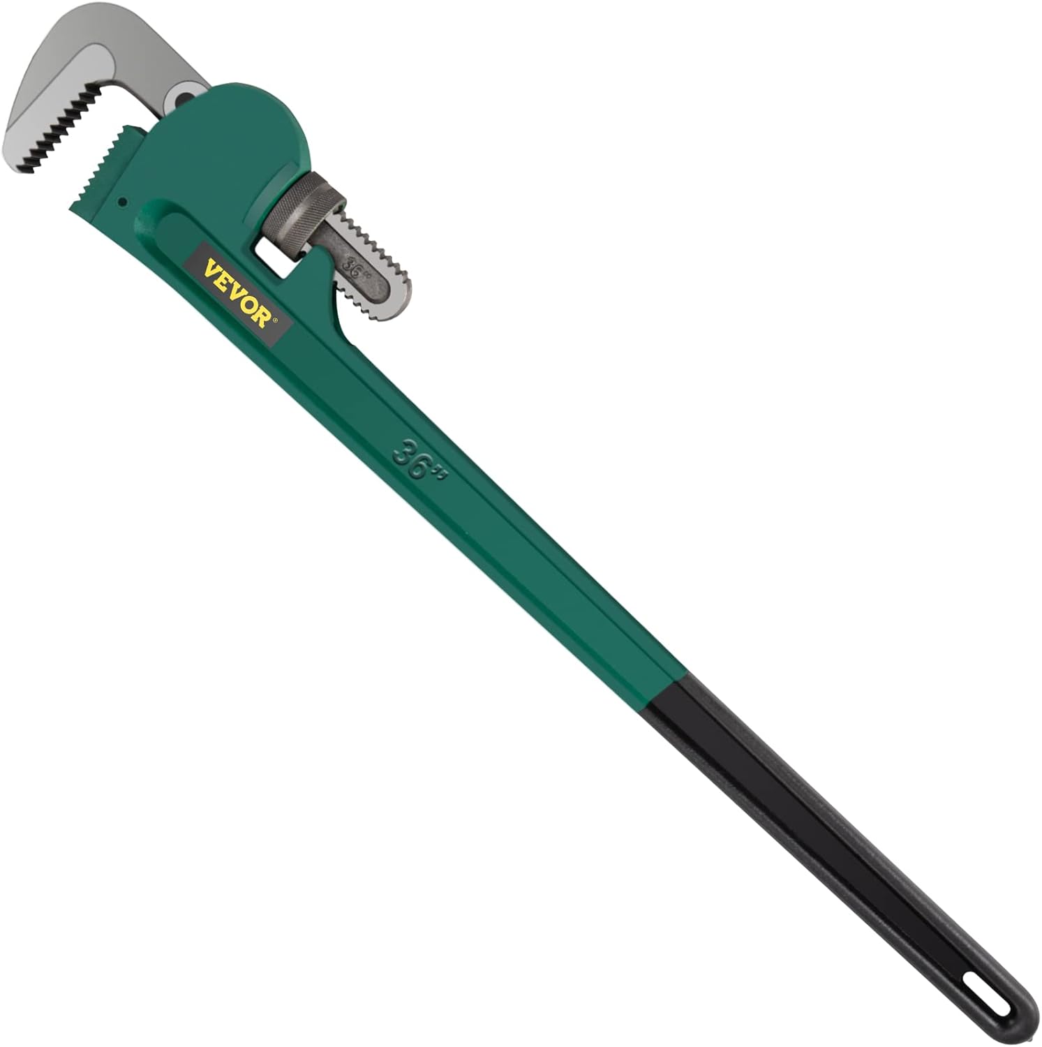 36-Inch Aluminum Straight Pipe Wrench Adjustable Heavy Duty 5” Jaw Capacity Pack of 2 O29926
