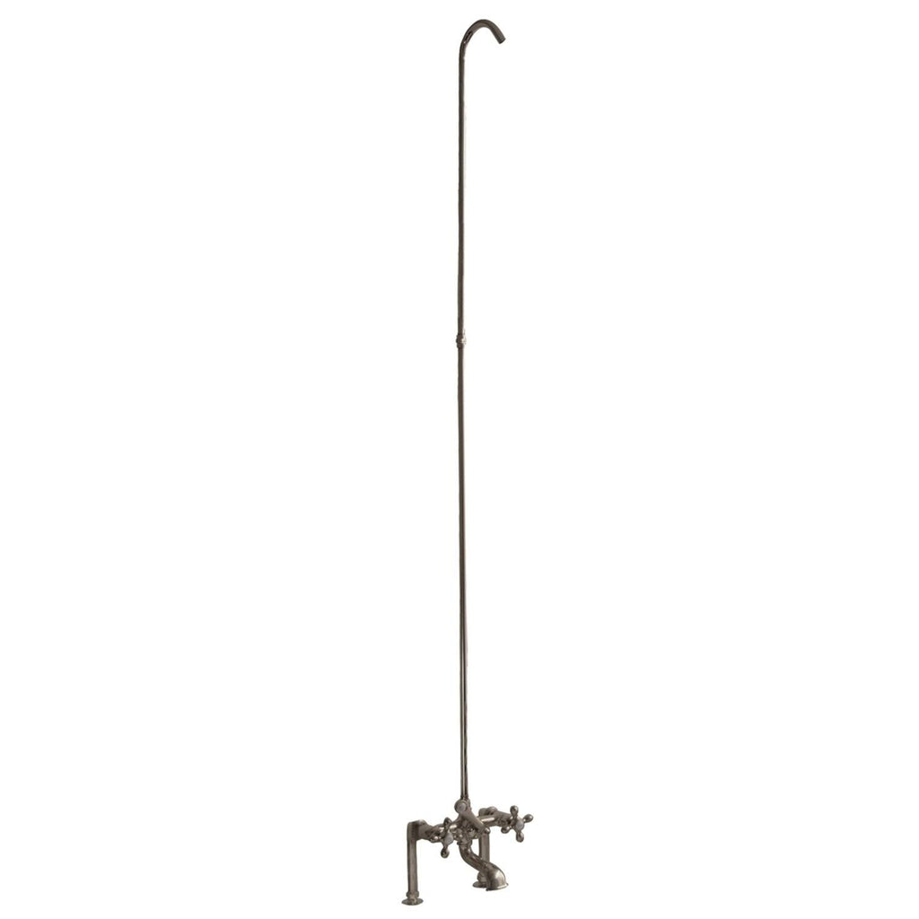 Polished Nickel Tub Filler with Diverter and Riser I56230