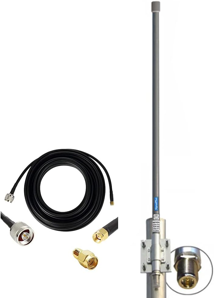 Helium Bobcat HNT Hotspot Lora LoT Antenna 868/915mhz 10dbi 35.4inch+32.8ft SMA/RP-SMA Cable S69845