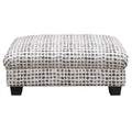 Gray Ottoman with Block Legs U664