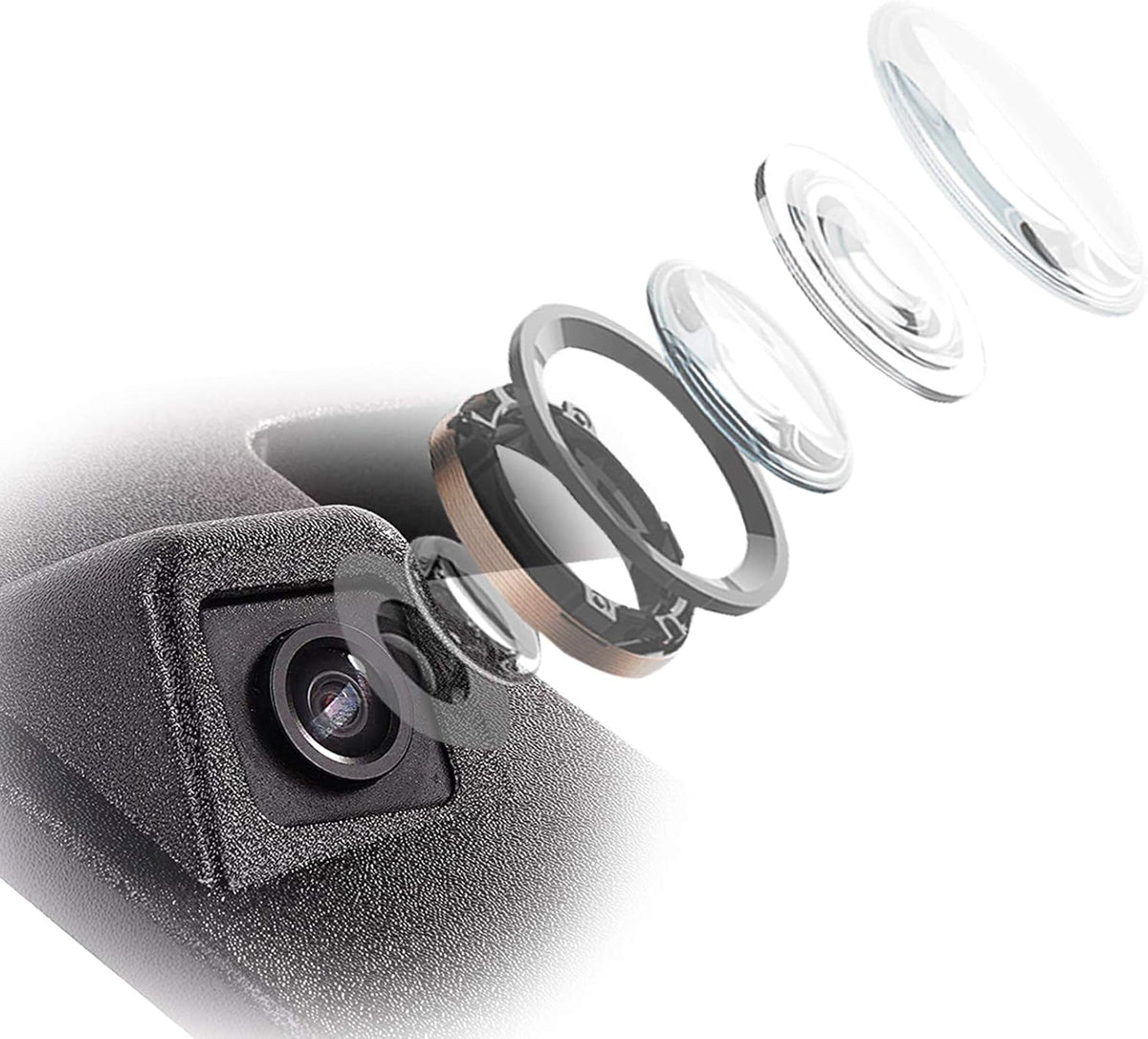 Tailgate Handle Backup Rear View Camera Black Pack of 2 A253262