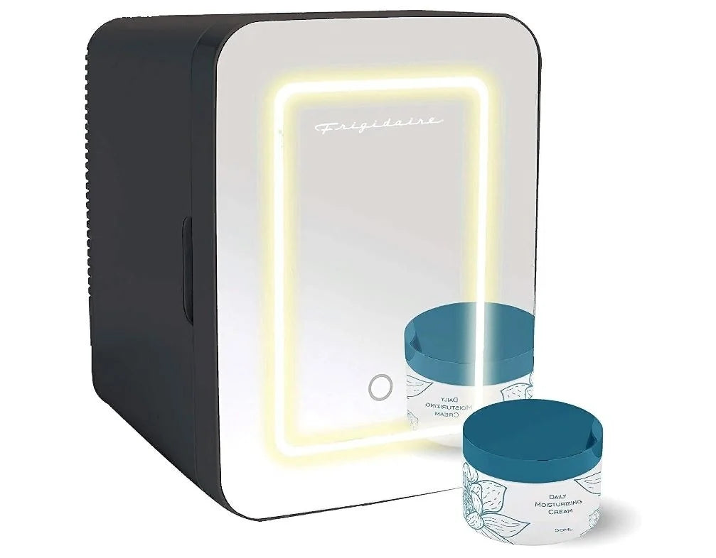 Mini Portable Lighted Mirror Fridge Cooler, 7L Capacity C208037