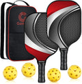 Set of 2 Graphite Pickleball Paddles with Carry Bag W19214