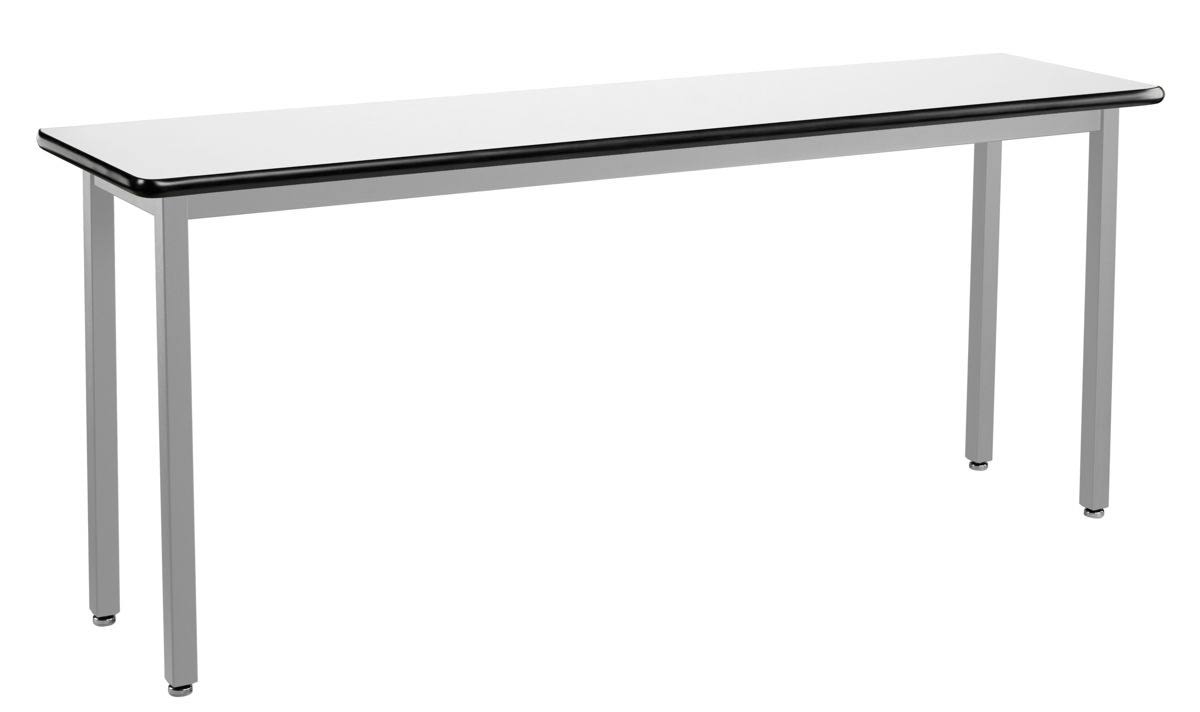Gray Frame Utility Table with High Pressure Laminate Whiteboard Top E23183