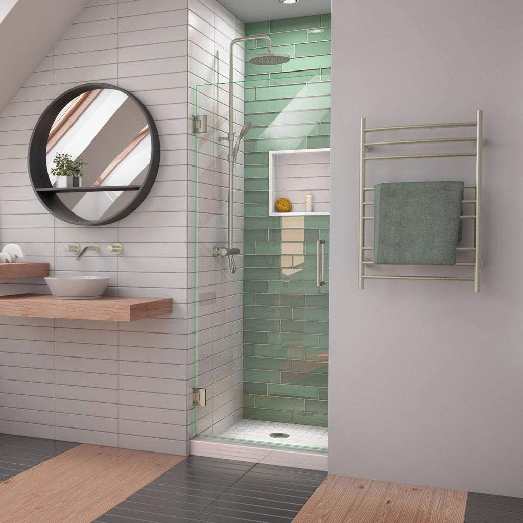 Chrome Frameless Hinged Shower Door A2175