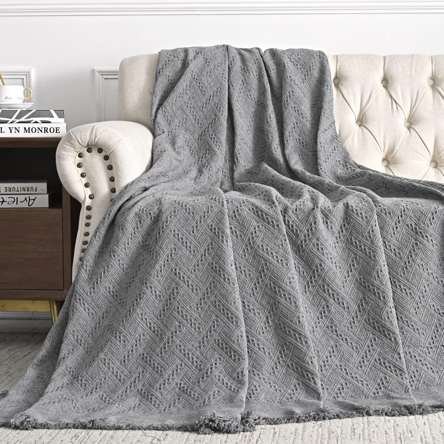 Sofa Cover for 3 Cushion Couch, X-Large 91 x 134, Sage G71127