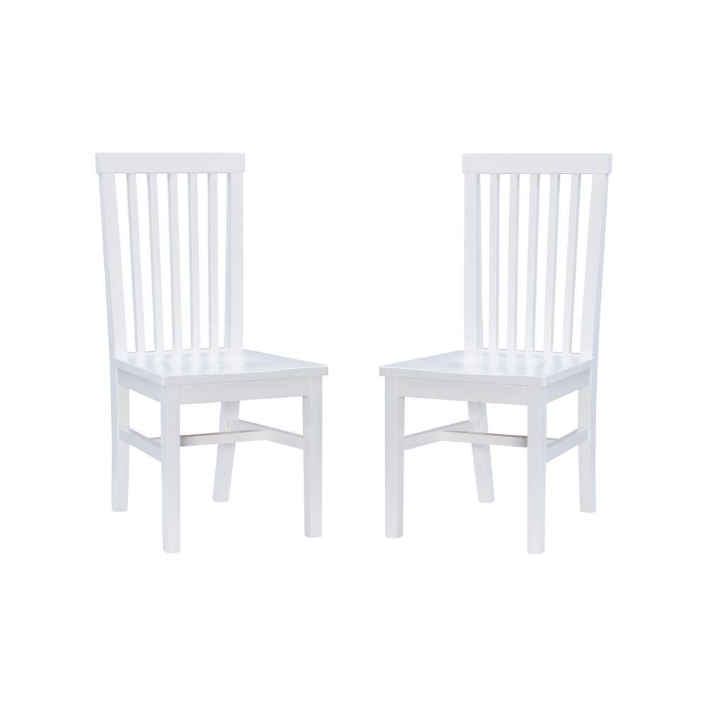 White Wood Dining Chair (Set of 2) W1308