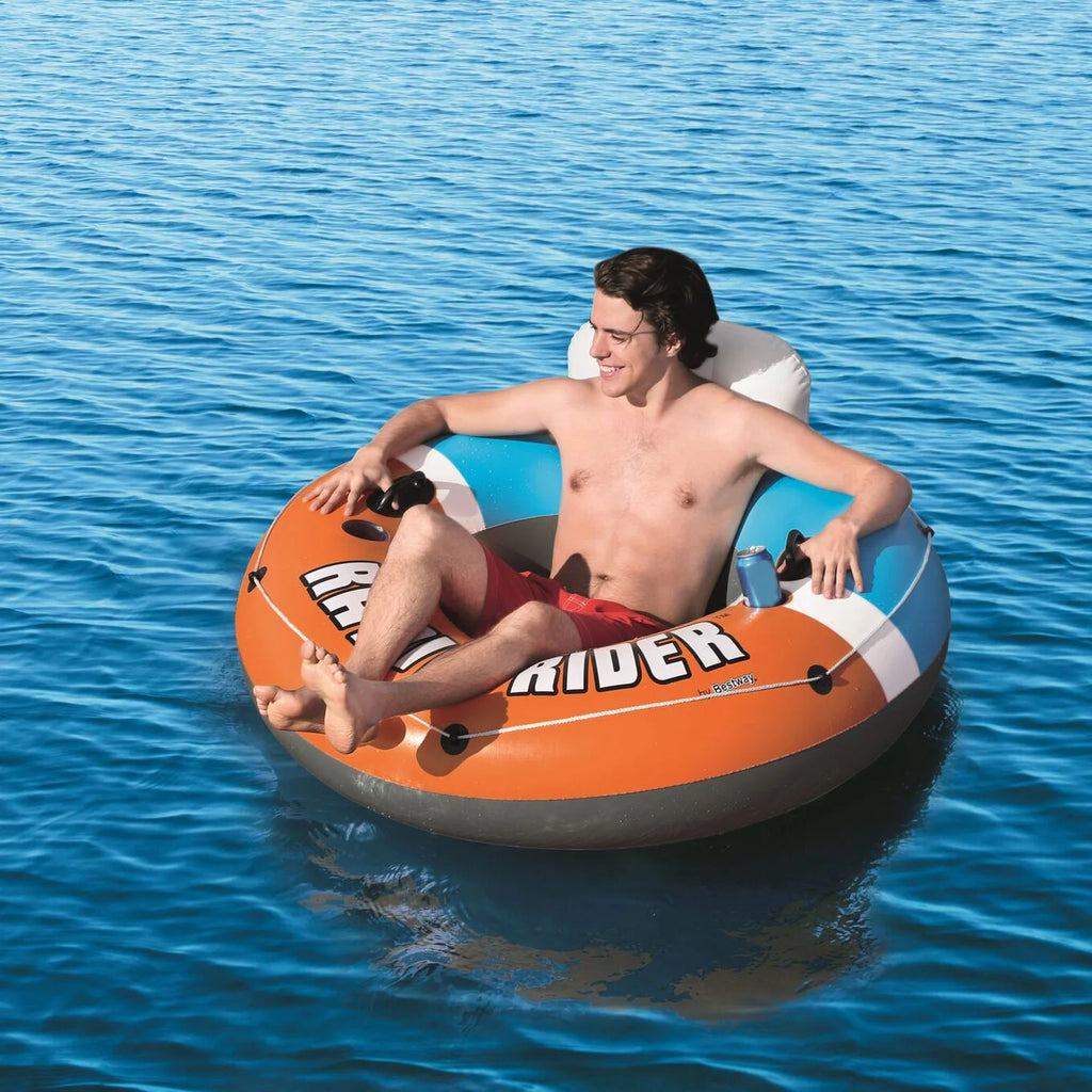 Orange Inflatable Pool Chair Tube (12 Pack) T40565