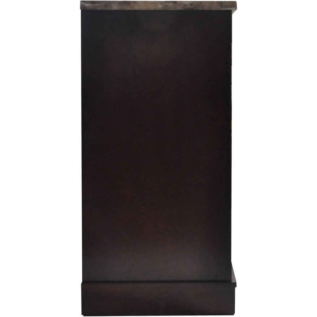 Mahogany Electric Fireplace with Multi-Color LED Insert J587