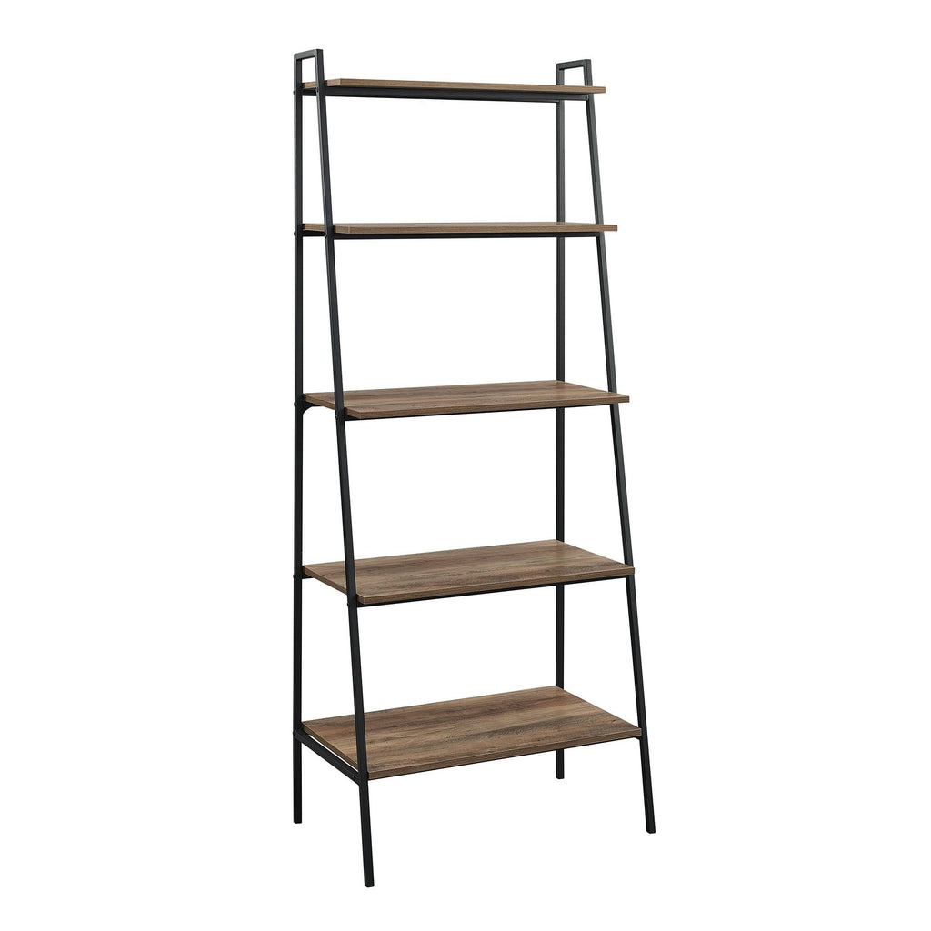 Dark Walnut Open Ladder Bookshelf W948667