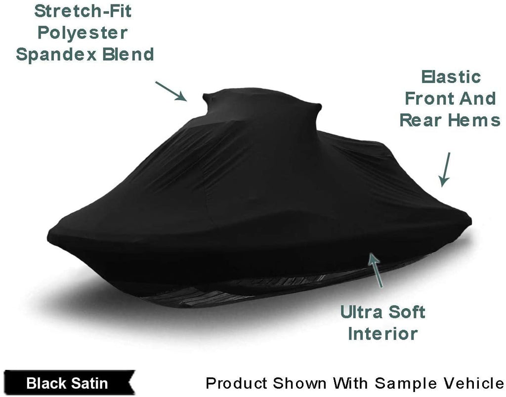 Black Satin Jet Ski Cover with Storage Bag Q478123