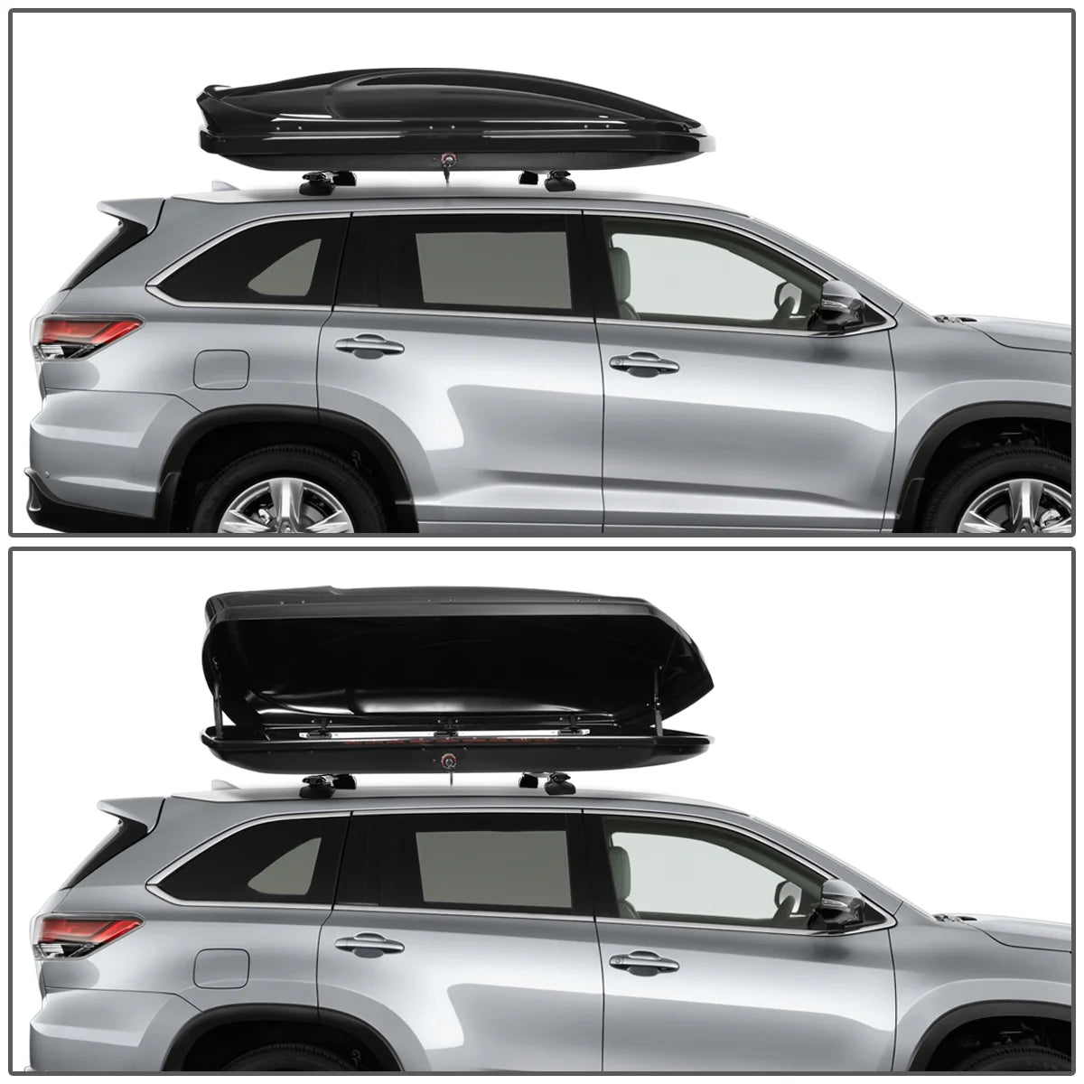 135cm Adjustable Aluminum Roof Top Cross Bar with Storage Cargo Baggage Carrier H546