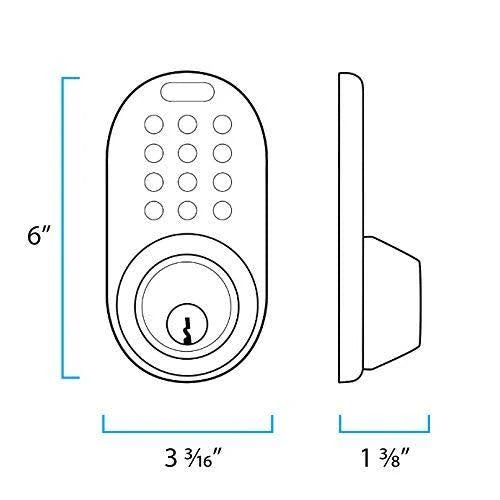 Oil Rubbed Bronze Electronic Touchpad Deadbolt Lever Combo R60652