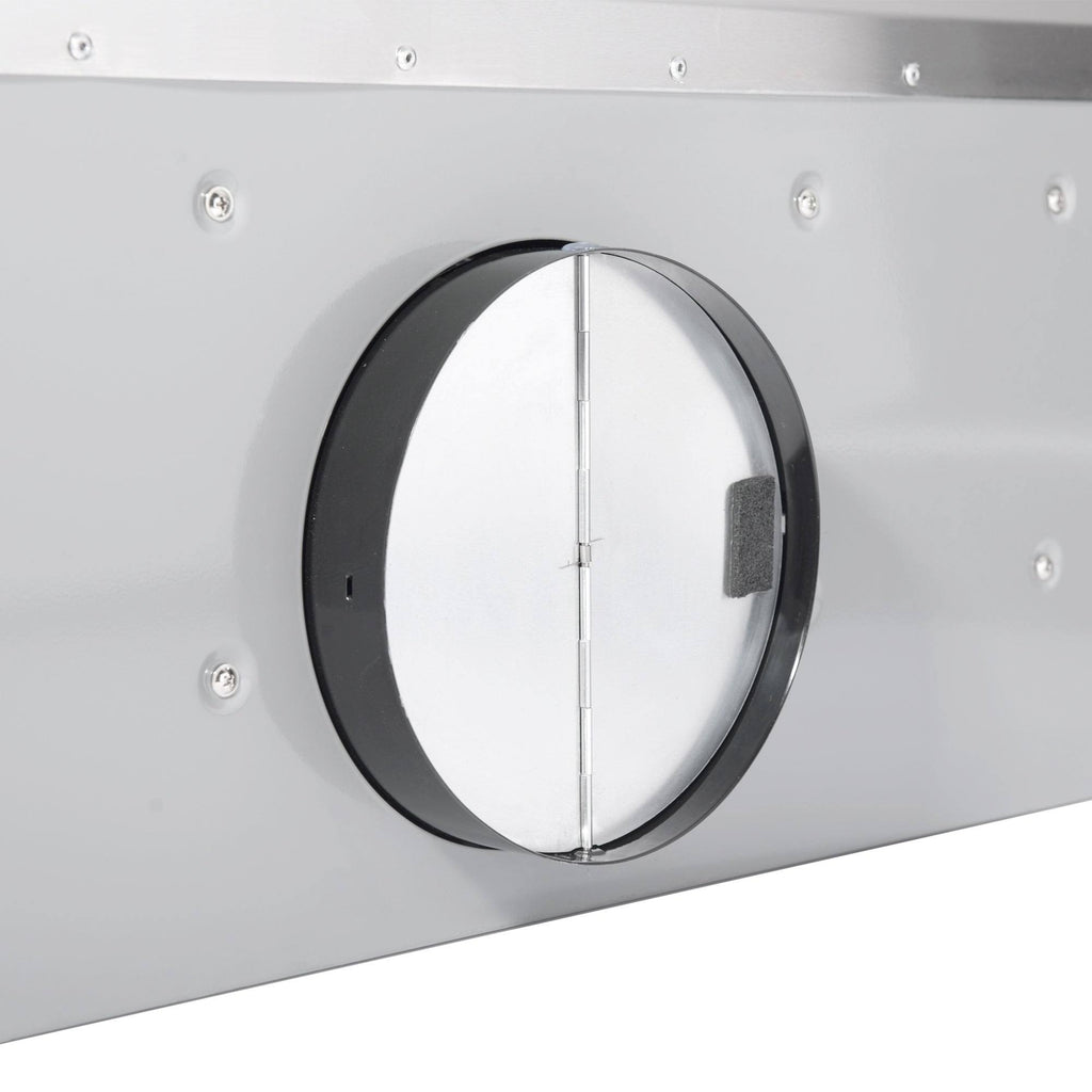 Stainless Steel Ducted Under Cabinet Range Hood with Push Button Controls, LED Lighting and Permanent Filters T325295