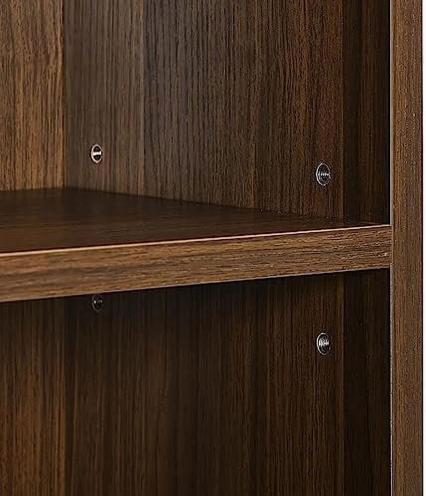 8-Tier Tall Narrow Media Tower Cabinet with Adjustable Shelves B43599