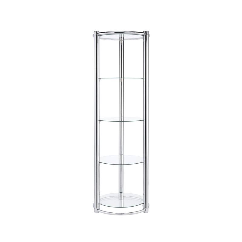 Glass Display Shelf in Chrome J202