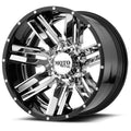 22x10 Chrome Wheel Rim with Black Lip K537