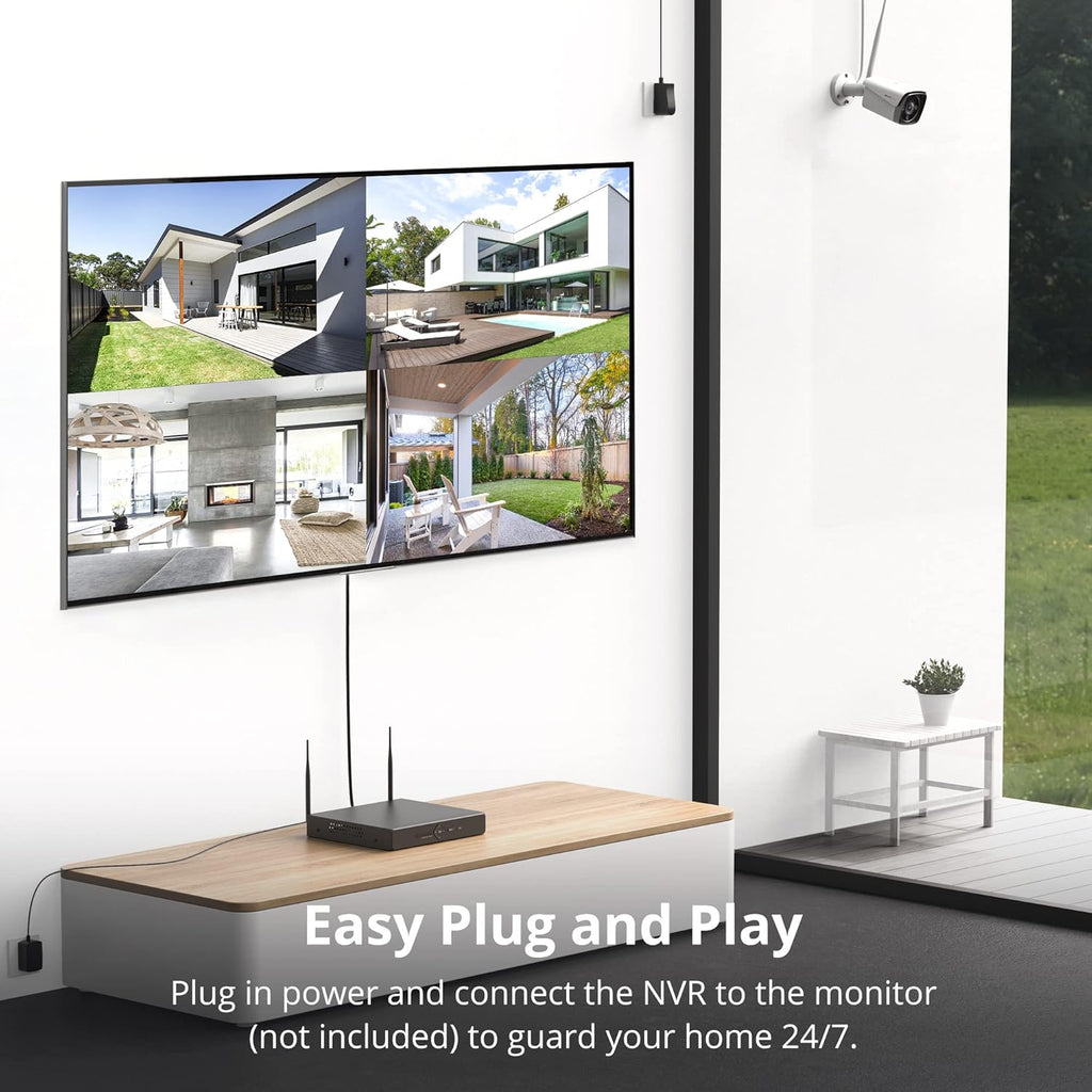3MP WiFi Security Camera System with Color Night Vision G189