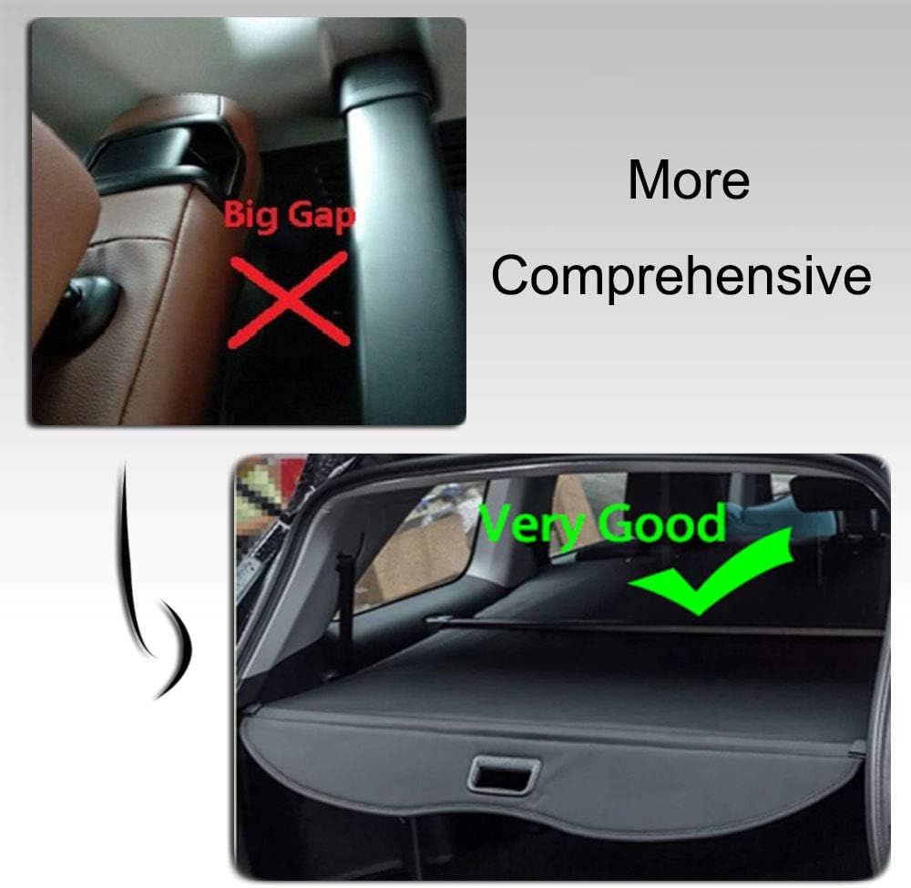 Black Cargo Cover Trunk Shade Pack of 2 V59446