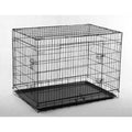42x22 Pet Folding Dog Crate Kennel with ABS Tray U865724