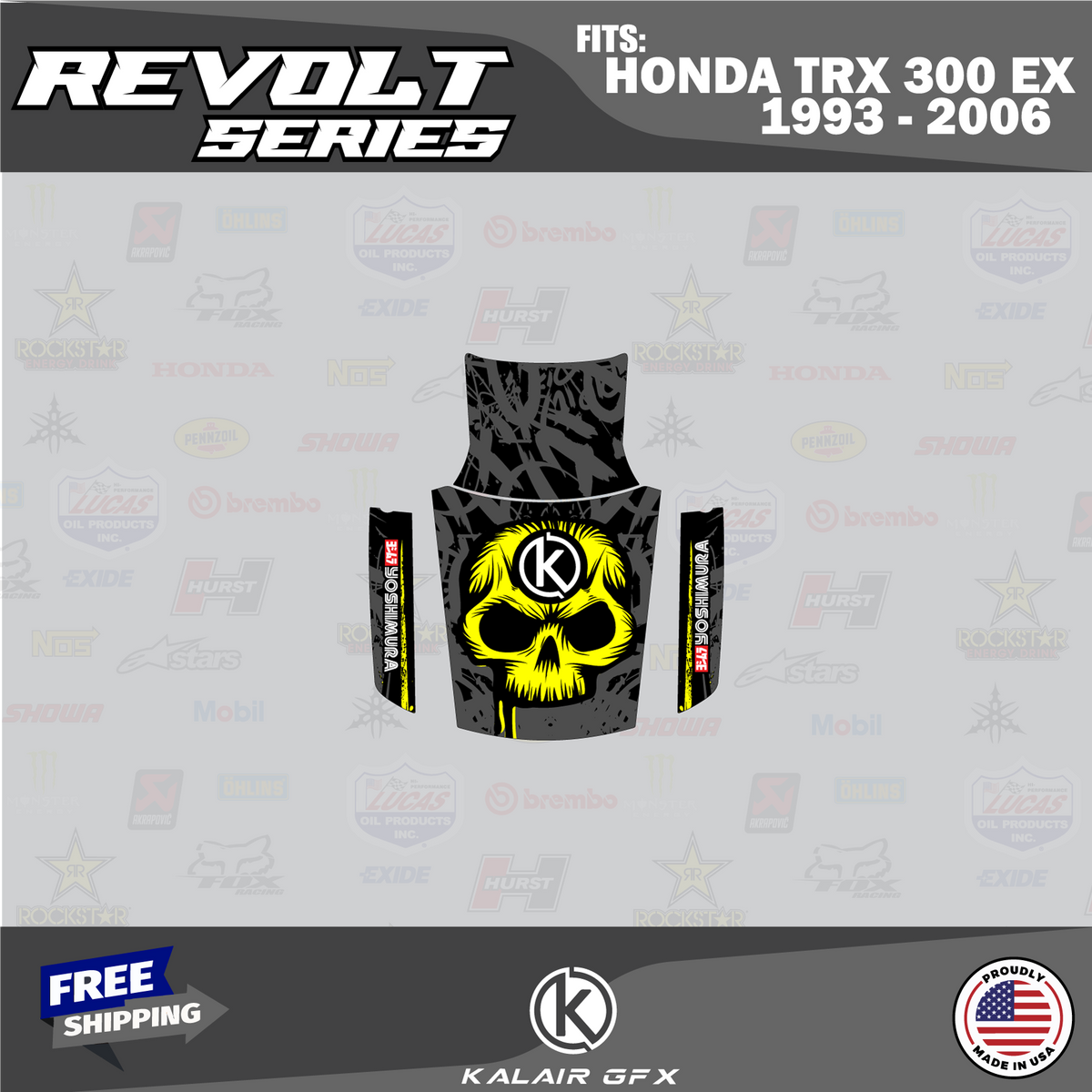 Graphics Kit for Honda ATV TRX 300EX K822