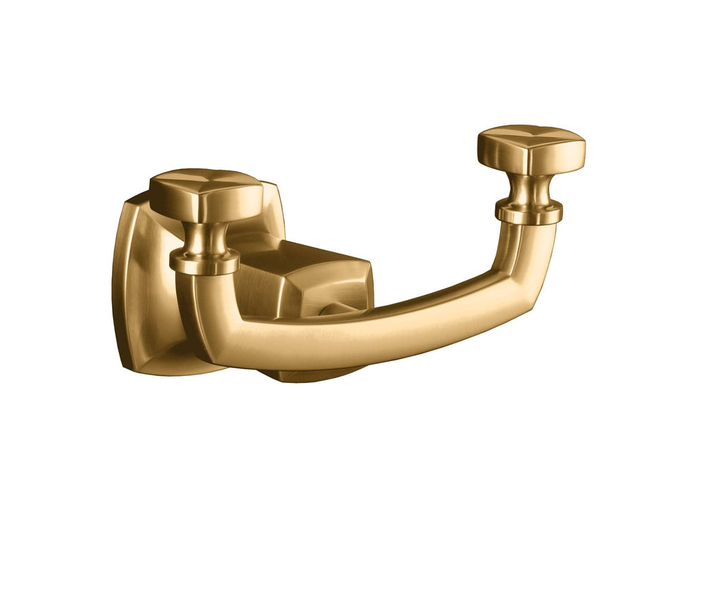 Double Robe Hook in Vibrant Brushed Bronze N746