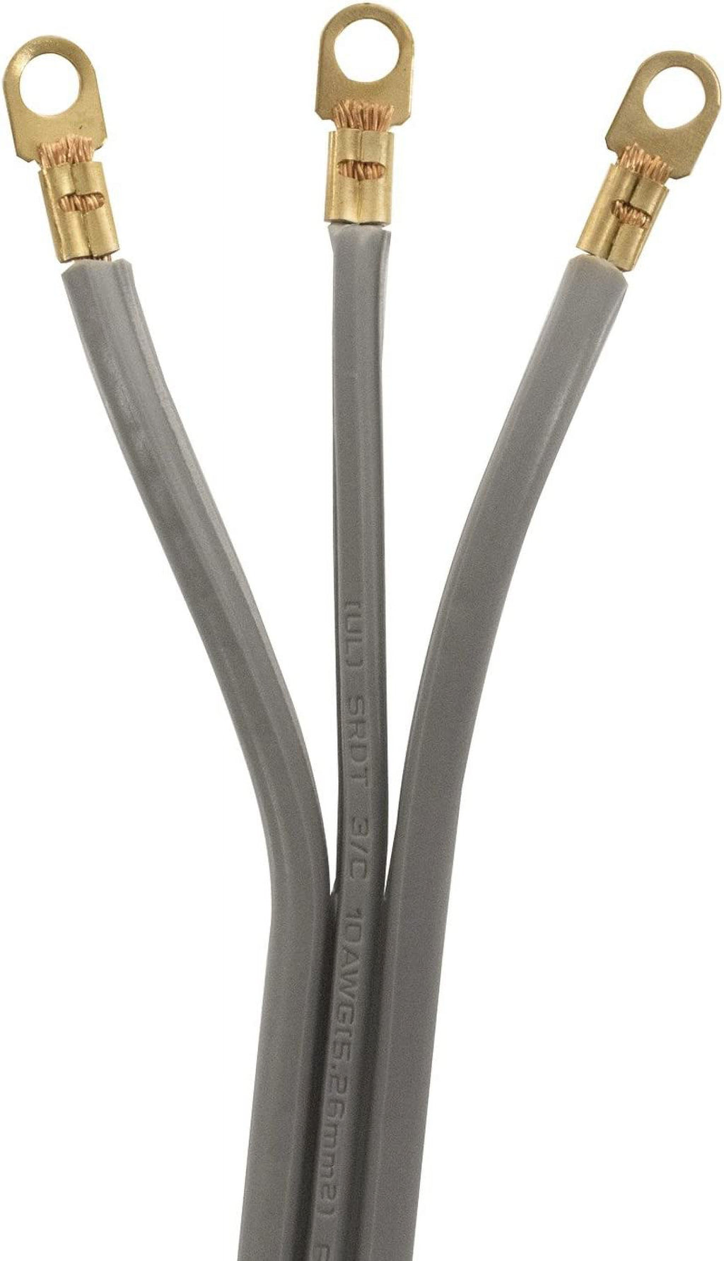 6 Foot 30-Amp Dryer Cord with 3 Eyelet Connectors V5234