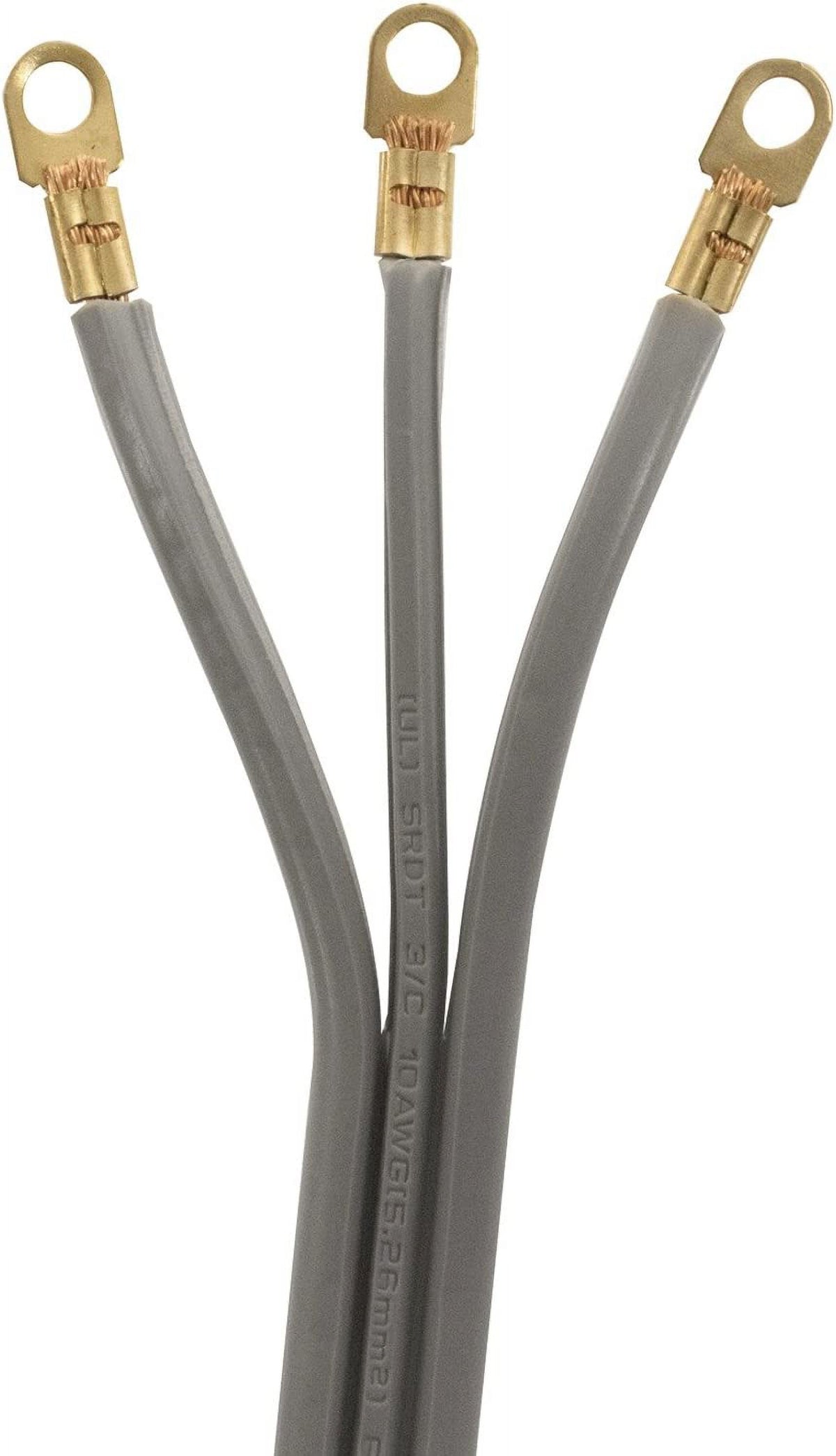 6 Foot 30-Amp Dryer Cord with 3 Eyelet Connectors V5234