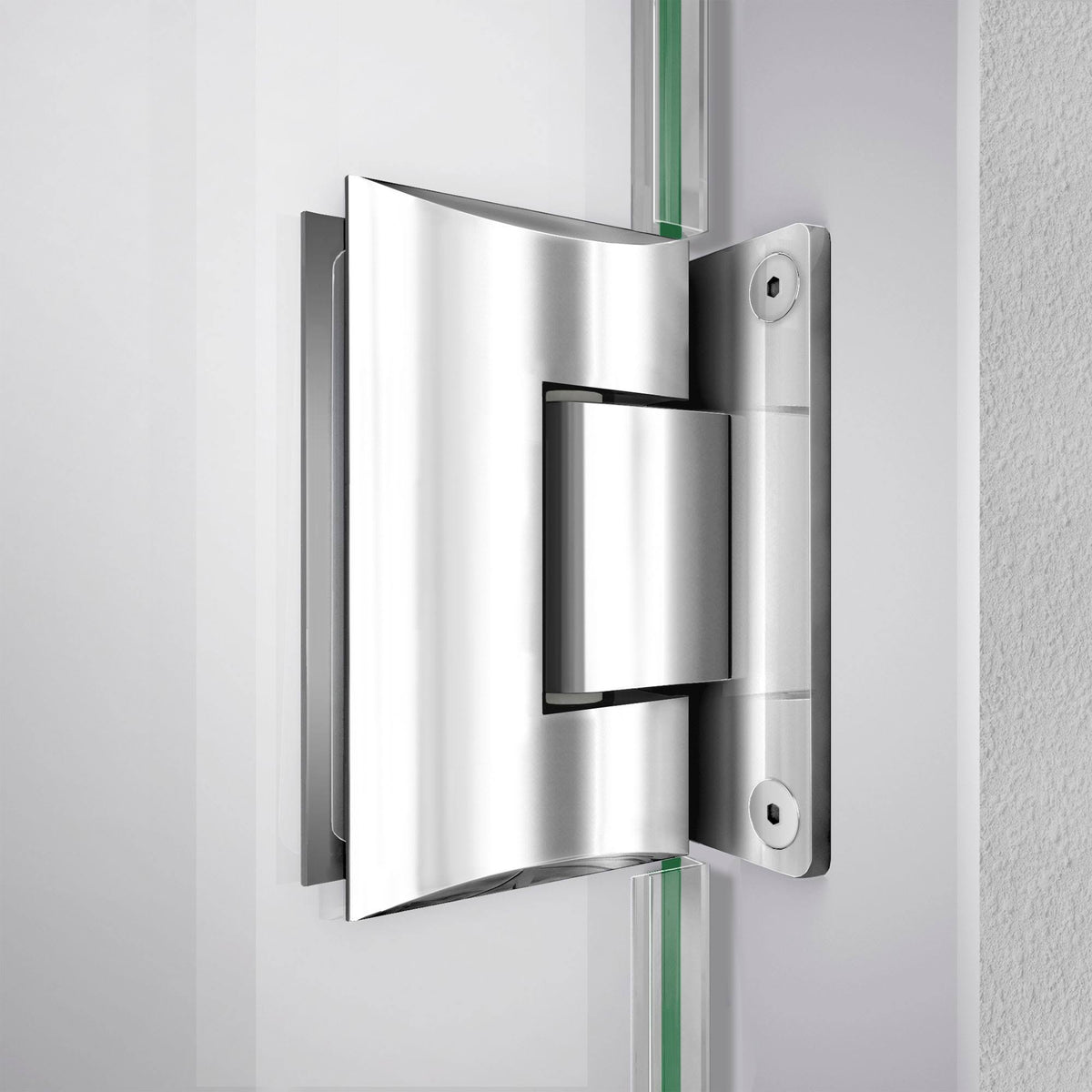 Chrome Frameless Hinged Shower Door A2175