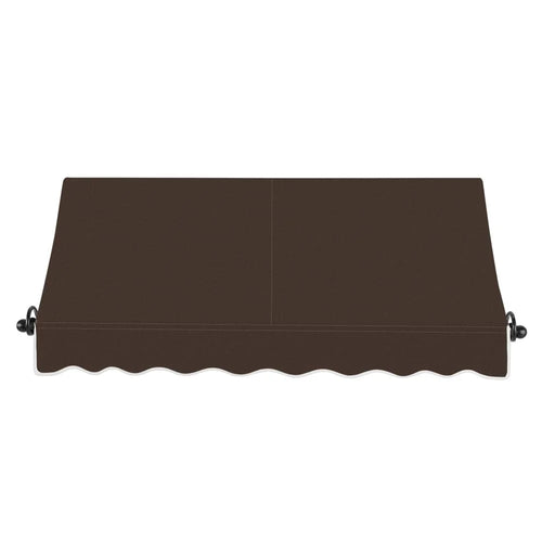 10.375 ft Fixed Awning Acrylic Fabric, Brown B364
